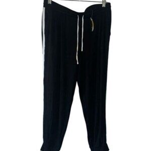 Simply Vera Vera Wang Black Jogger Pants M Soft Cotton Lounge Wear